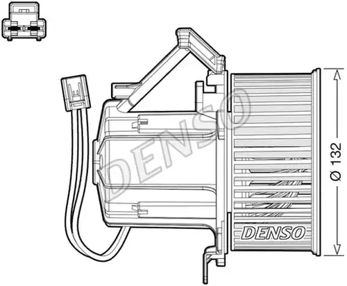 вентилатор вътрешно пространство DENSO DEA02008