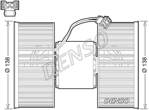 вентилатор вътрешно пространство DENSO DEA05006