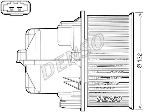 вентилатор вътрешно пространство DENSO DEA33002