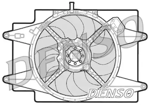 вентилатор, охлаждане на двигателя DENSO DER01002