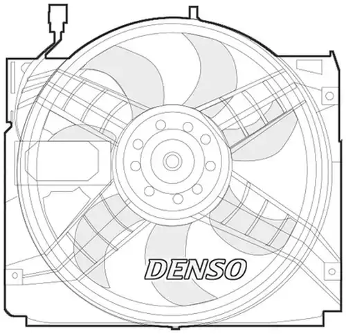 вентилатор, охлаждане на двигателя DENSO DER05004