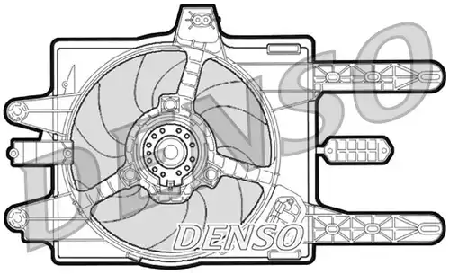 вентилатор, охлаждане на двигателя DENSO DER09030