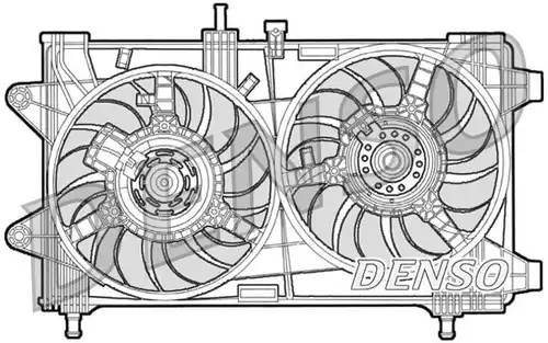 вентилатор, охлаждане на двигателя DENSO DER09036