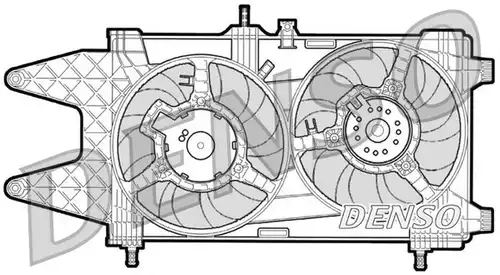 вентилатор, охлаждане на двигателя DENSO DER09037