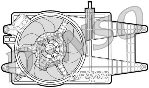 вентилатор, охлаждане на двигателя DENSO DER09042