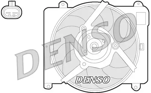 вентилатор, охлаждане на двигателя DENSO DER09054