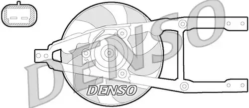 вентилатор, охлаждане на двигателя DENSO DER09055
