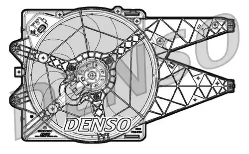 вентилатор, охлаждане на двигателя DENSO DER09066