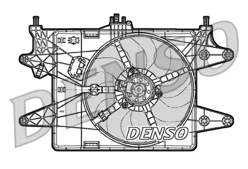вентилатор, охлаждане на двигателя DENSO DER09082