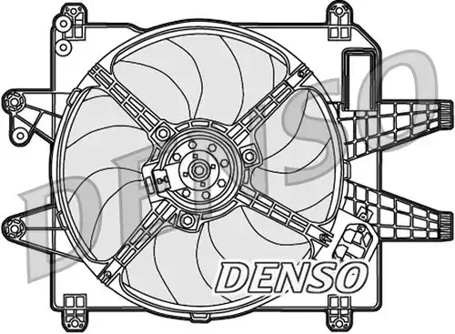 вентилатор, охлаждане на двигателя DENSO DER09089