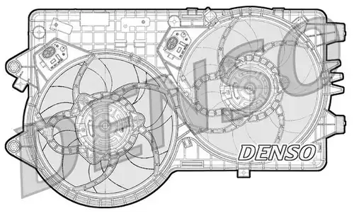 вентилатор, охлаждане на двигателя DENSO DER09093
