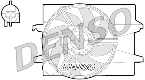 вентилатор, охлаждане на двигателя DENSO DER10004