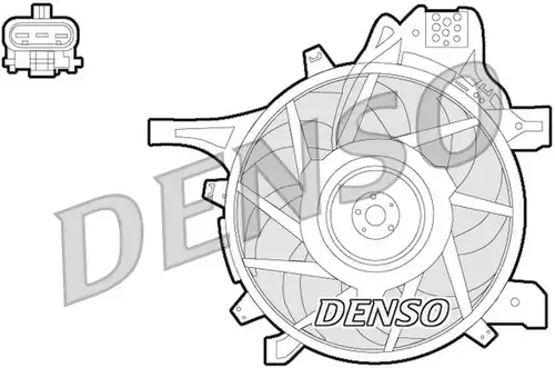 вентилатор, охлаждане на двигателя DENSO DER20012