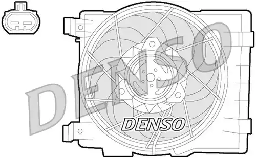 вентилатор, охлаждане на двигателя DENSO DER20015