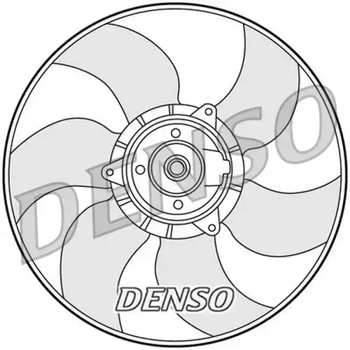 вентилатор, охлаждане на двигателя DENSO DER23001