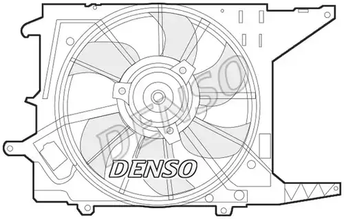 вентилатор, охлаждане на двигателя DENSO DER37003