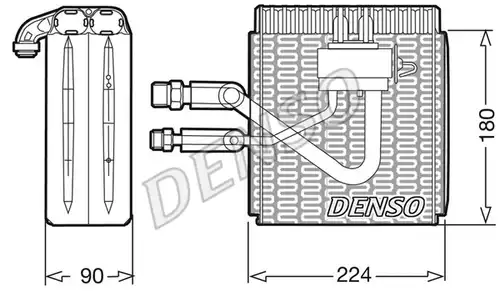 изпарител, климатична система DENSO DEV09005