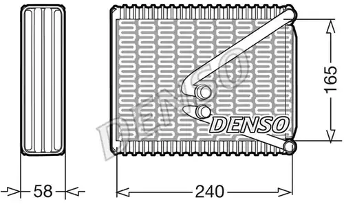 изпарител, климатична система DENSO DEV09010