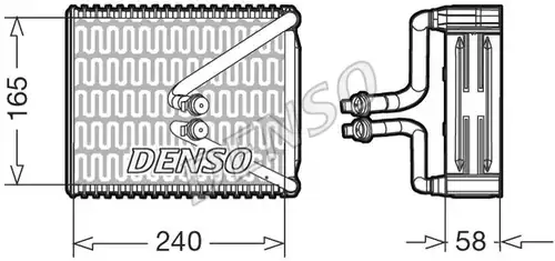 изпарител, климатична система DENSO DEV09080