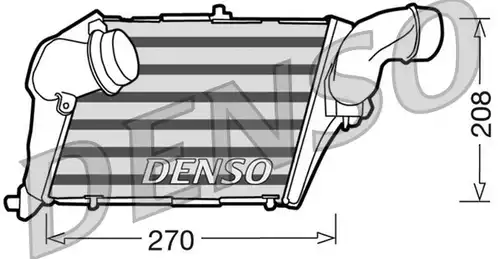 интеркулер (охладител за въздуха на турбината) DENSO DIT02012