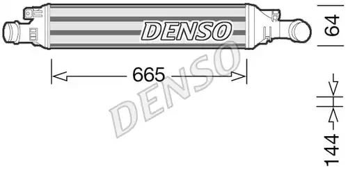 интеркулер (охладител за въздуха на турбината) DENSO DIT02036