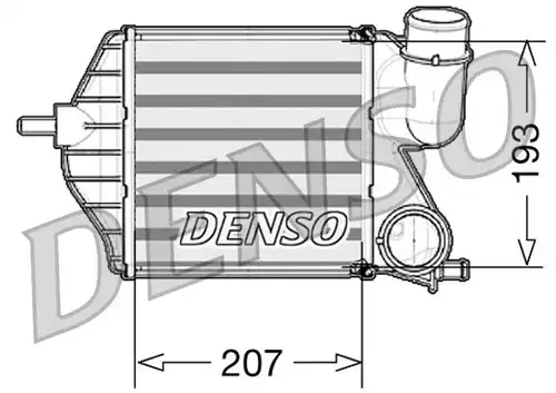 интеркулер (охладител за въздуха на турбината) DENSO DIT09102