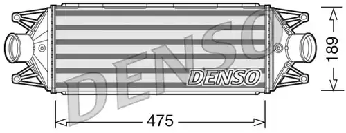 интеркулер (охладител за въздуха на турбината) DENSO DIT12002