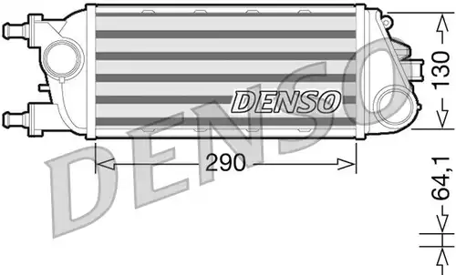 интеркулер (охладител за въздуха на турбината) DENSO DIT13003