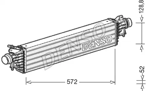 интеркулер (охладител за въздуха на турбината) DENSO DIT20004