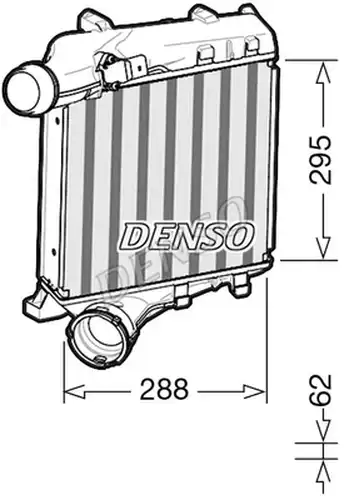 интеркулер (охладител за въздуха на турбината) DENSO DIT28020