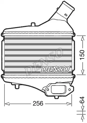 интеркулер (охладител за въздуха на турбината) DENSO DIT40010