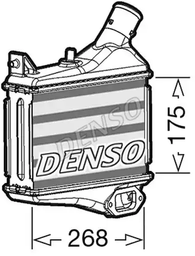 интеркулер (охладител за въздуха на турбината) DENSO DIT40011