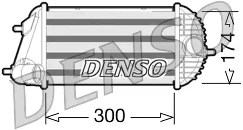 интеркулер (охладител за въздуха на турбината) DENSO DIT47001