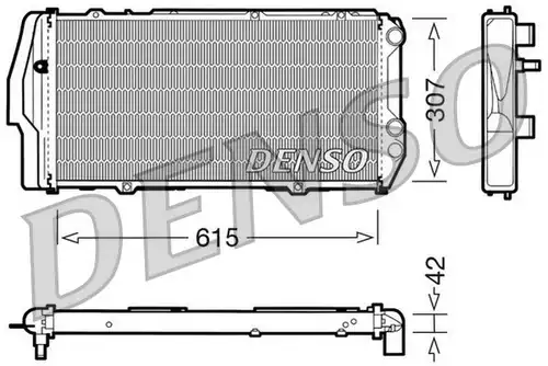 воден радиатор DENSO DRM02003