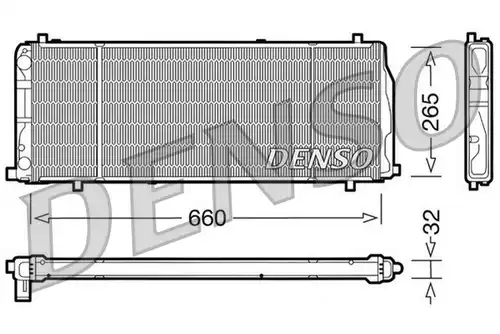 воден радиатор DENSO DRM02004