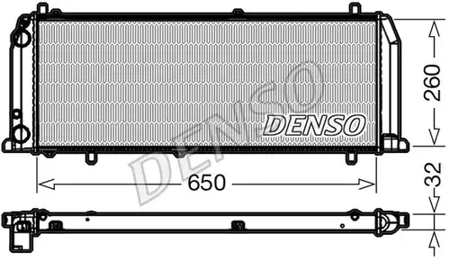 воден радиатор DENSO DRM02008