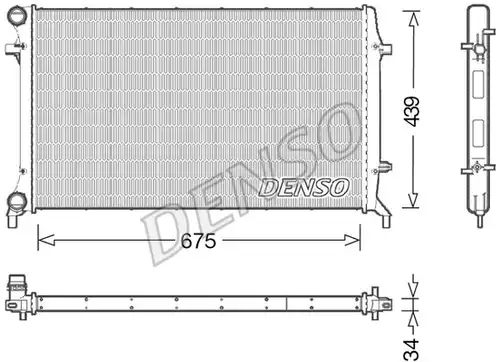 воден радиатор DENSO DRM02027