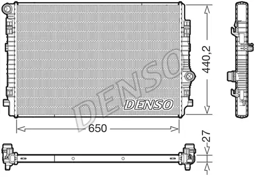 воден радиатор DENSO DRM02046