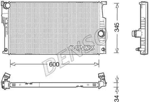 воден радиатор DENSO DRM05004