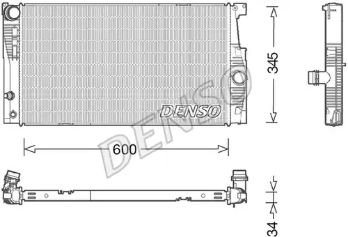воден радиатор DENSO DRM05005
