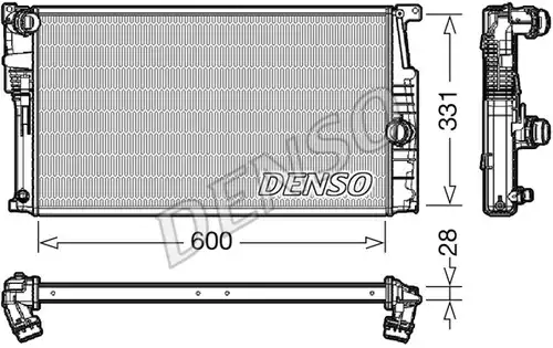воден радиатор DENSO DRM05014