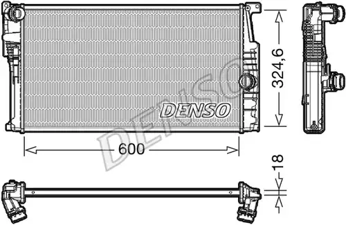 воден радиатор DENSO DRM05017