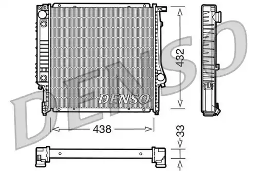 воден радиатор DENSO DRM05021