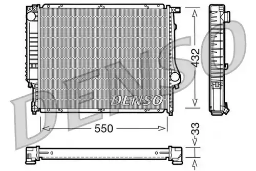 воден радиатор DENSO DRM05023