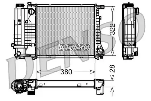 воден радиатор DENSO DRM05044