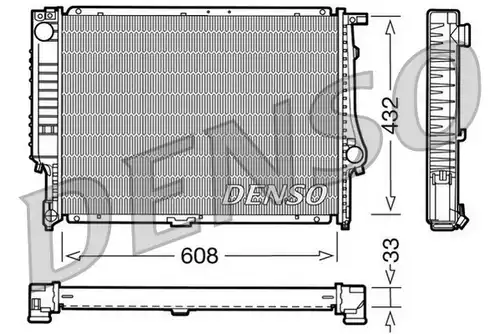 воден радиатор DENSO DRM05052