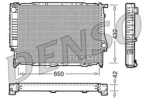 воден радиатор DENSO DRM05055