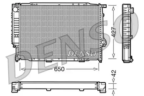 воден радиатор DENSO DRM05056