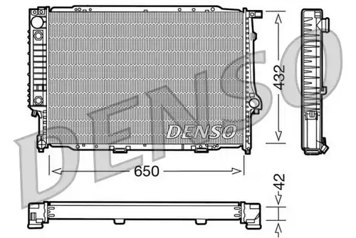 воден радиатор DENSO DRM05057