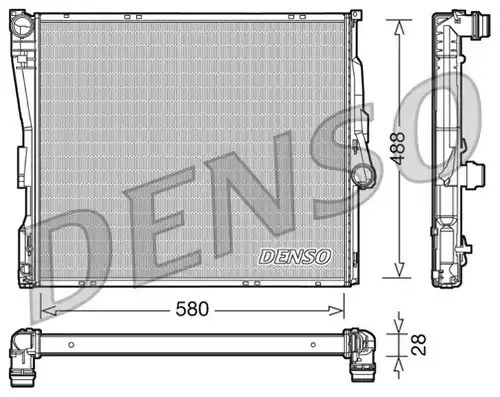 воден радиатор DENSO DRM05090